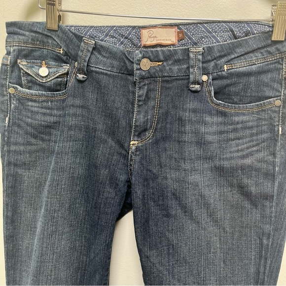 PAIGE Pico Dark Blue Flare Jeans 31 - Picture 3 of 9